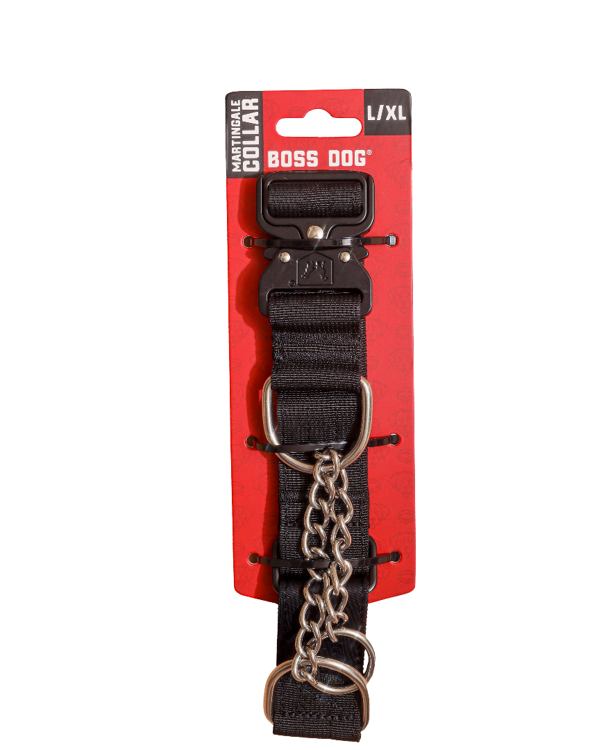 Boss Dog Martingale Large/XL Black