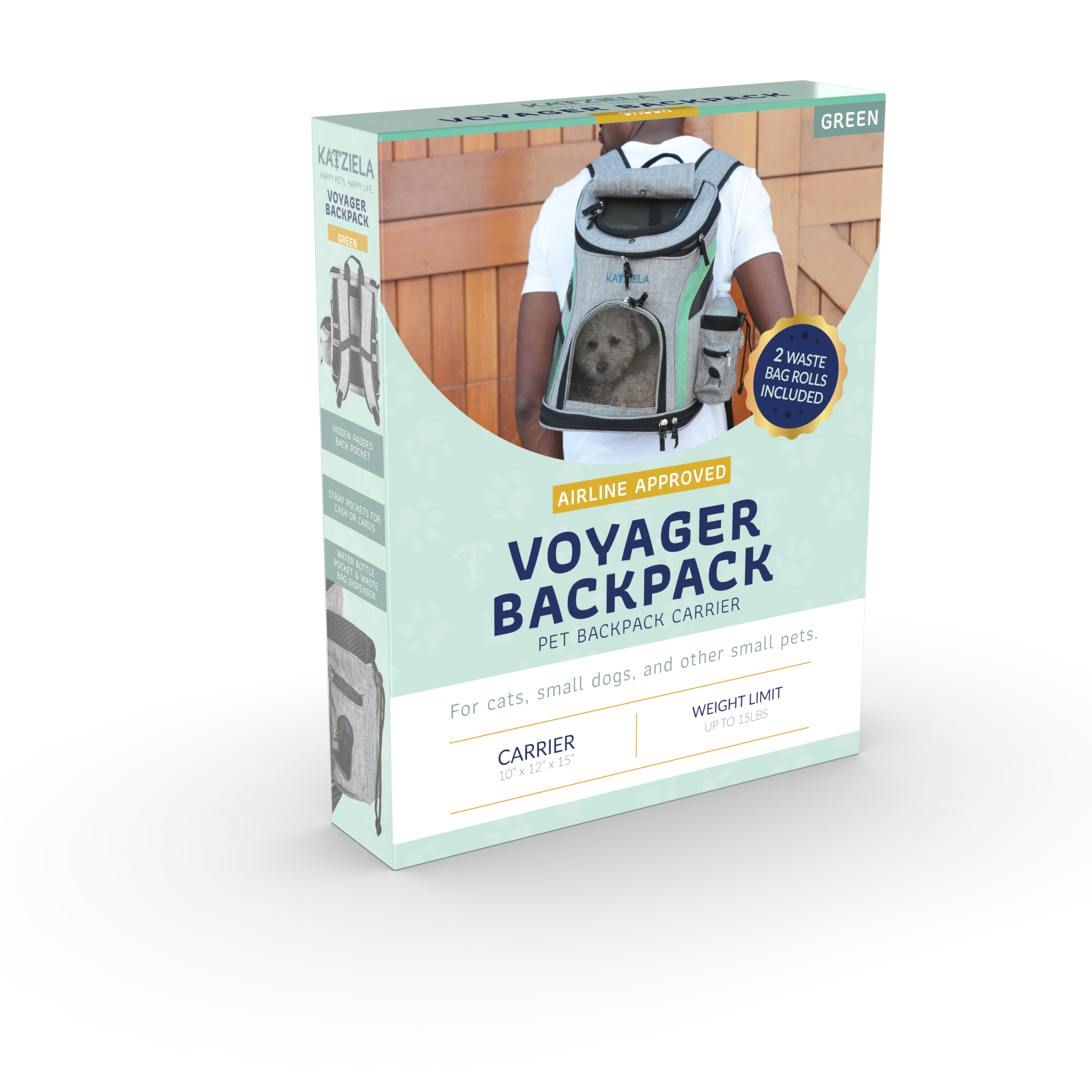 Pet Carrier Voyager Backpack For Dogs and Cats