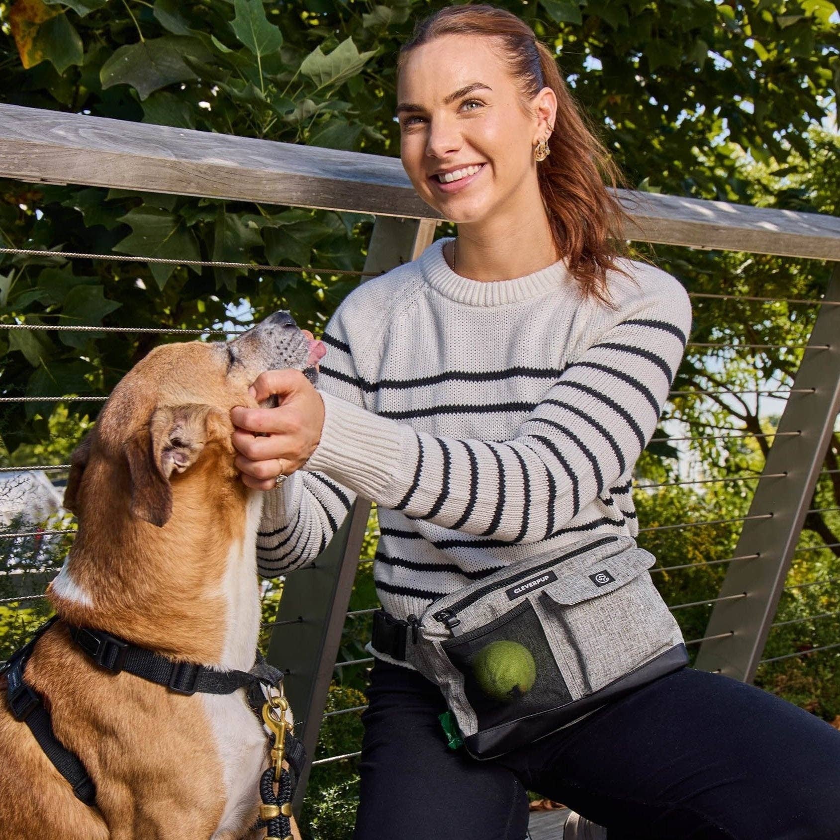 Dog Walk & Train Sling Bag (with squeaker)