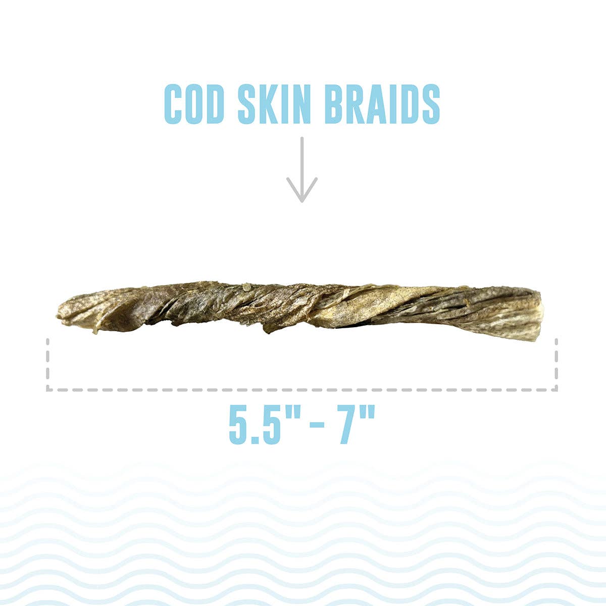 Cod Skin Braids for Dogs (5pk)