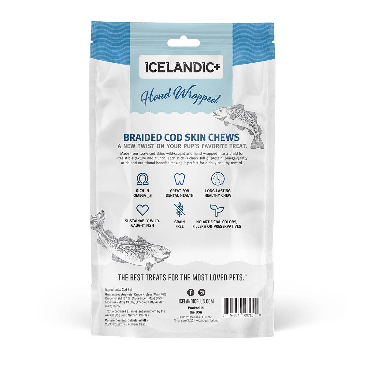 Cod Skin Braids for Dogs (5pk)