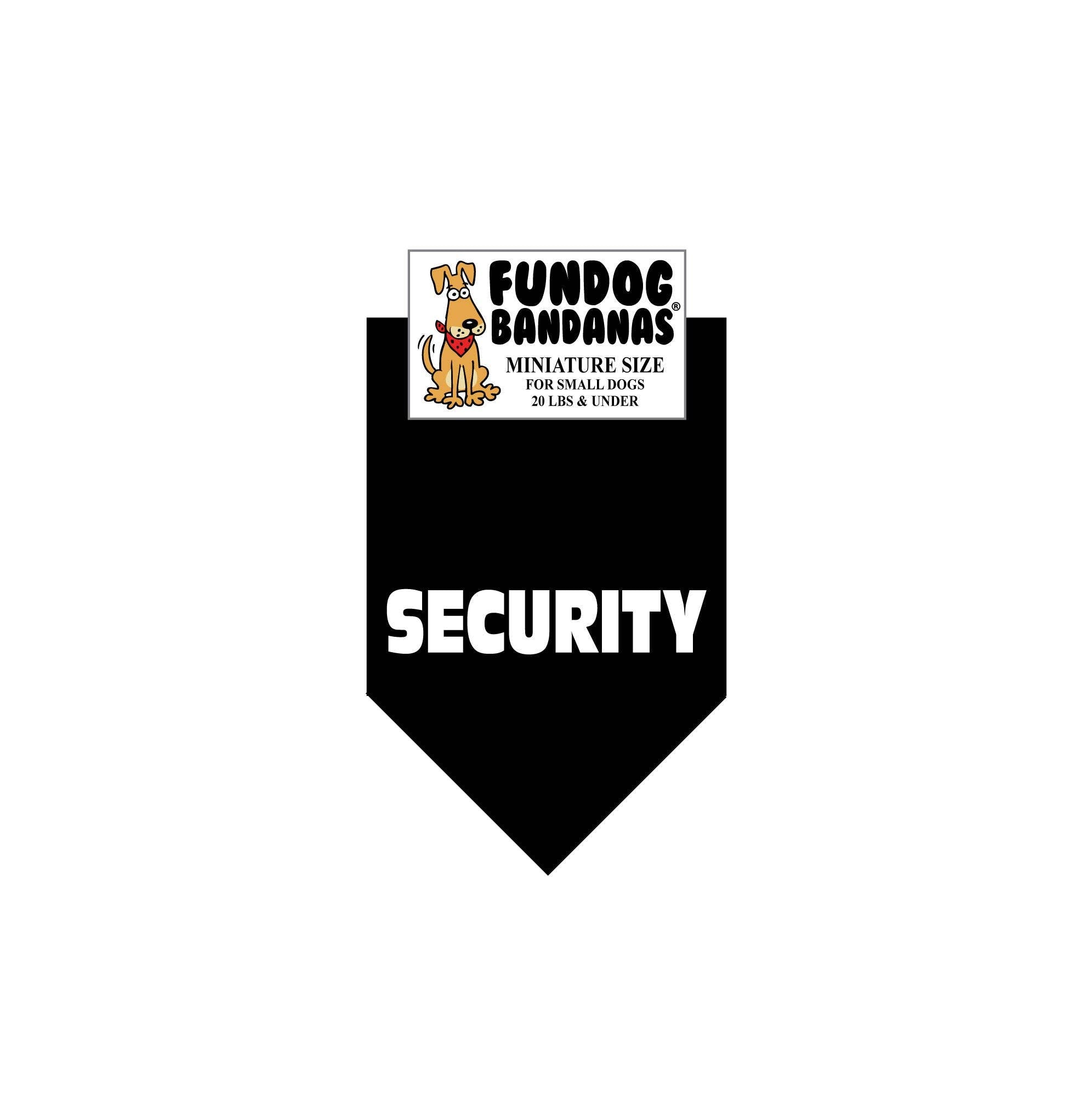 SECURITY Bandana for Dogs
