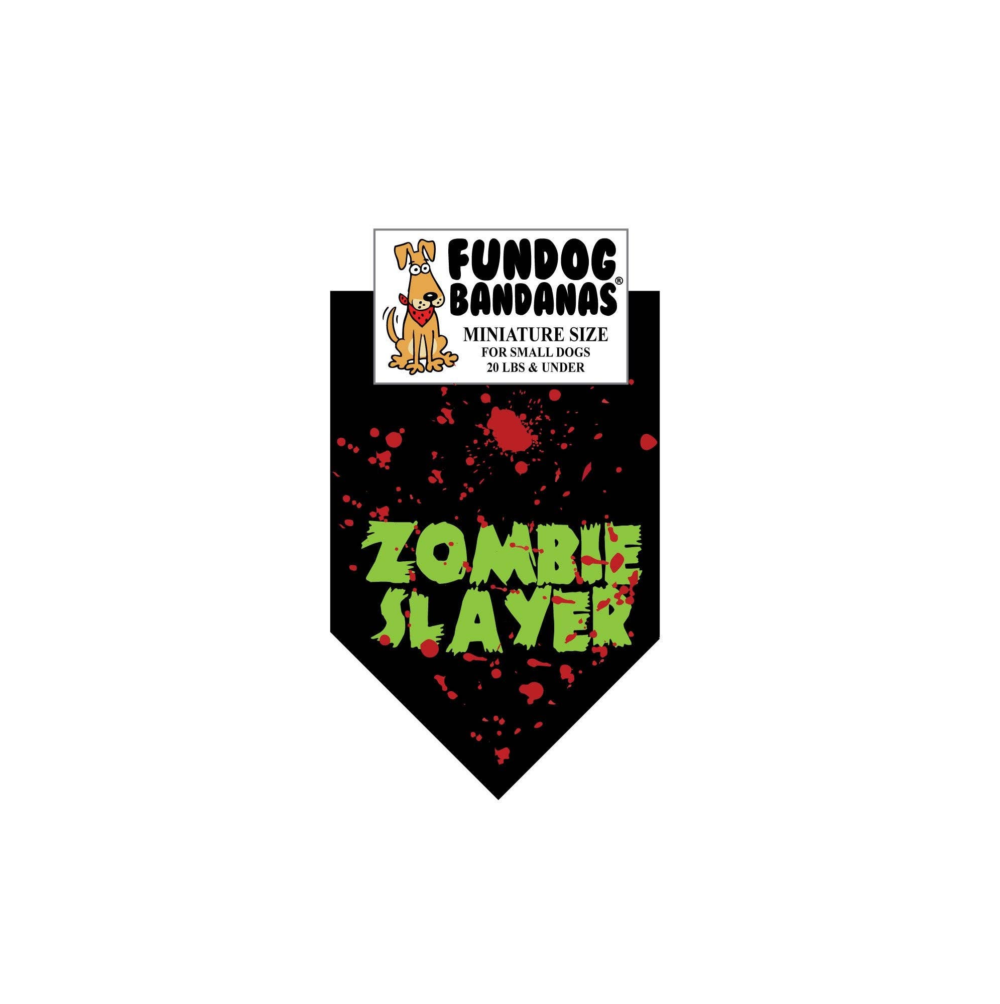 Zombie Slayer Cotton Bandana - Made in USA