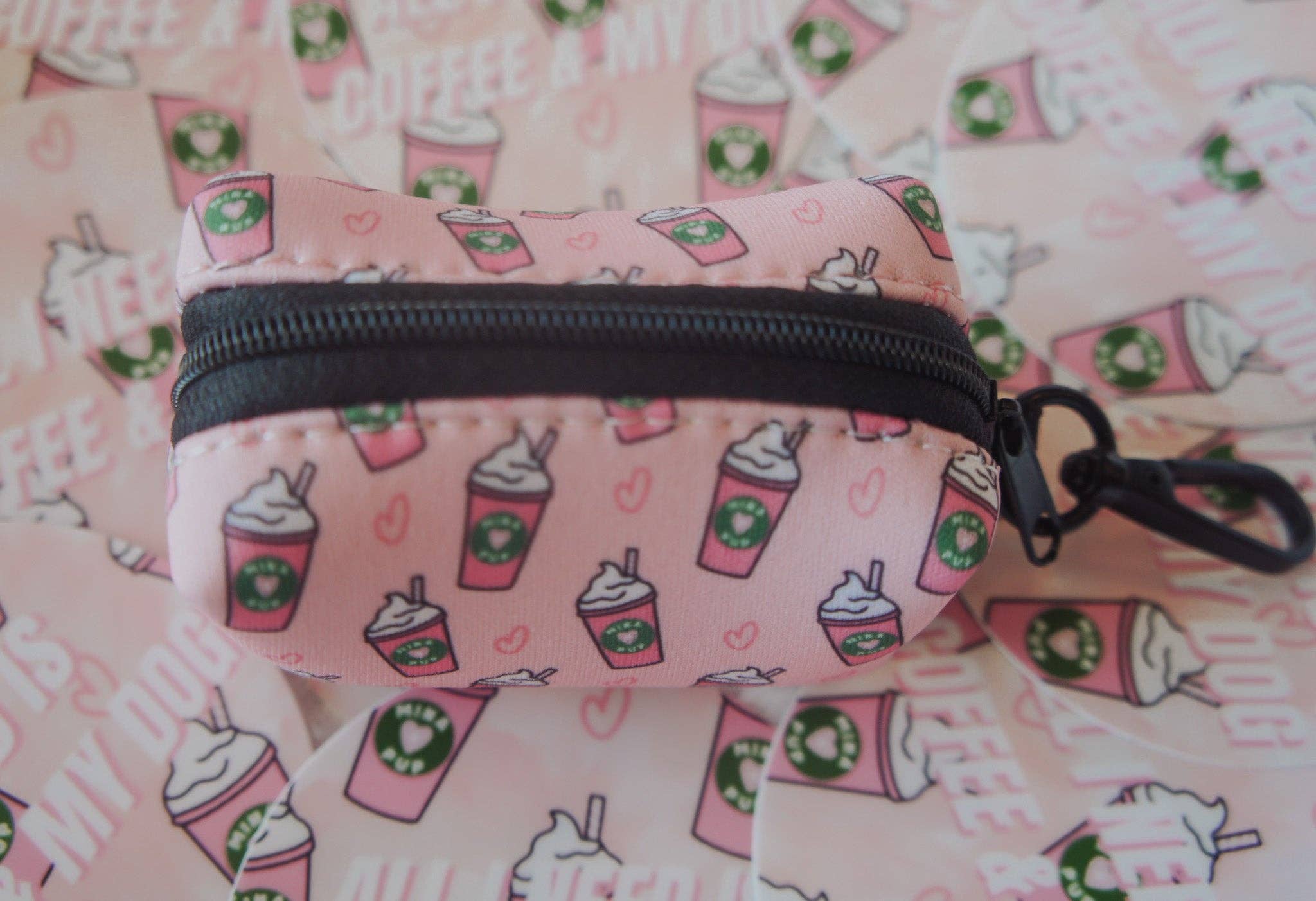 Pink Pupshake Poop Bag Holder and Dispenser