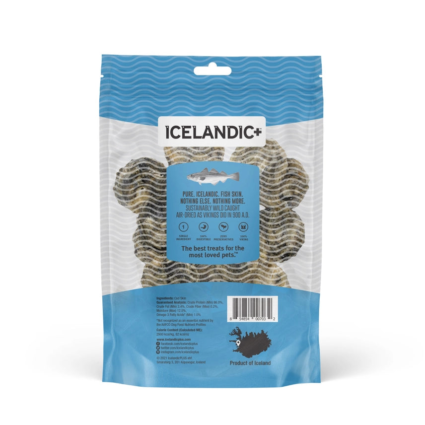 Icelandic Cod Skin Rolls Dog Treats 3.0-oz Bag