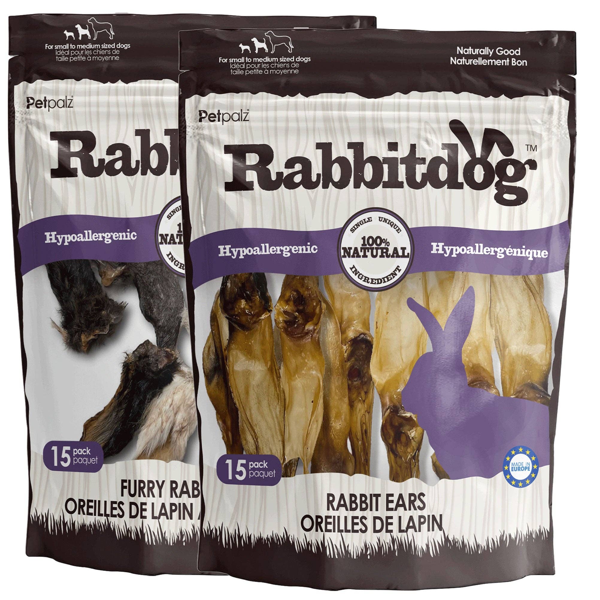 Rabbitdog Rabbit Ear Dog Chew Treats