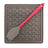 Messy Mutts Silicone Therapeutic Feeding Mat W/Spatula Grey