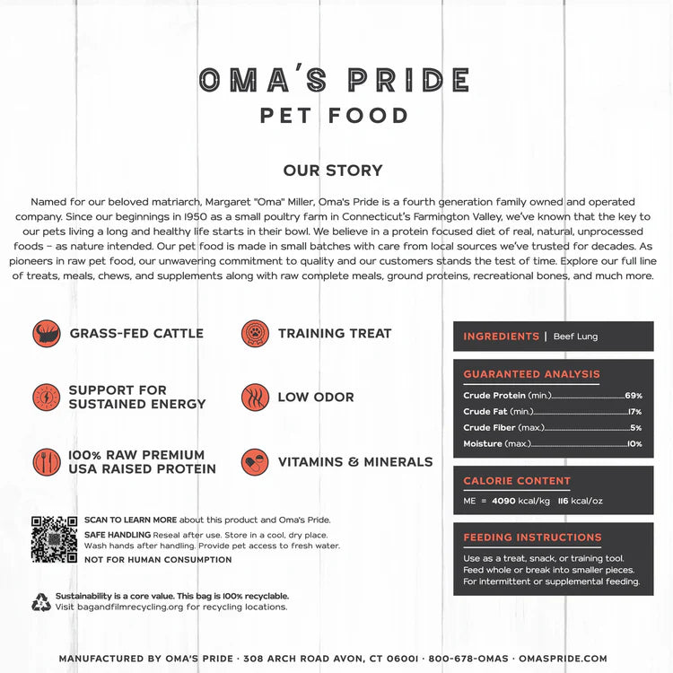 Oma's Pride Beef Lung