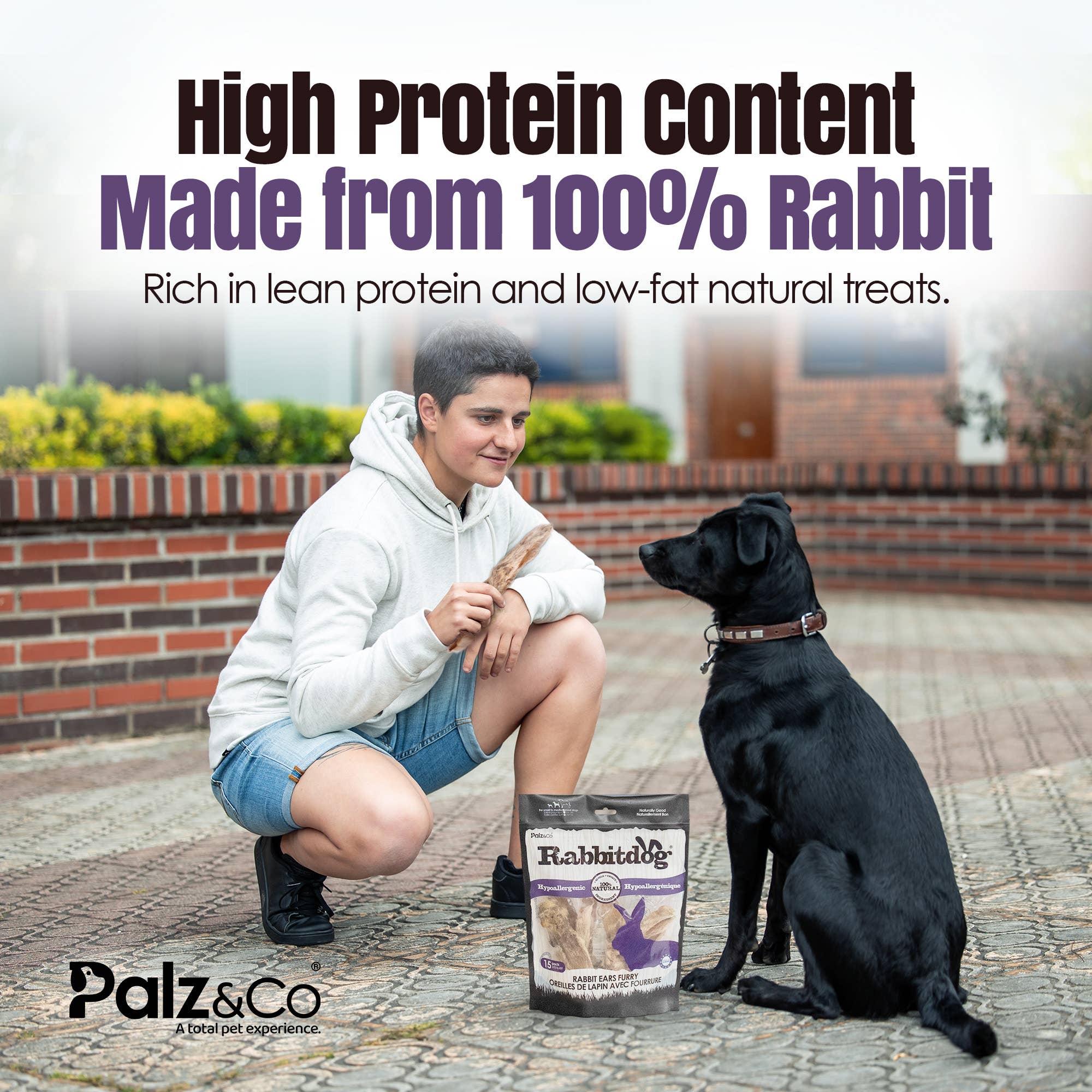 Rabbitdog Rabbit Ear Dog Chew Treats