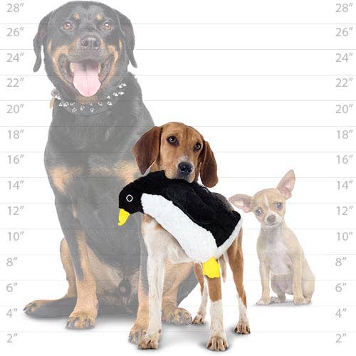Mighty Arctic Penguin, Plush, Squeaky Dog Toy