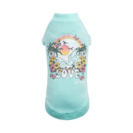 GF Pet Love Graphic Tee Aqua - Medium