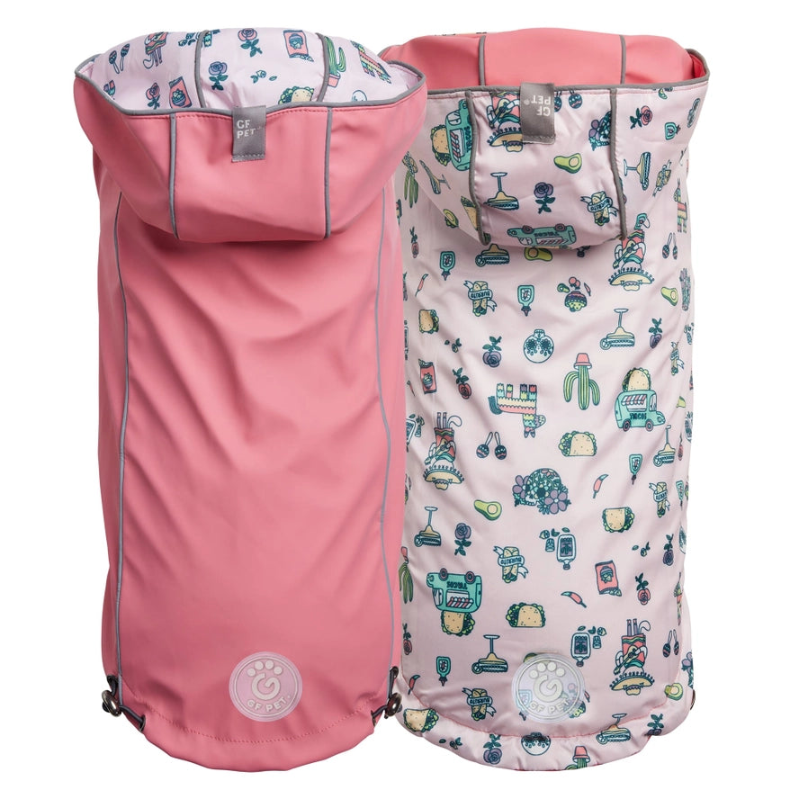 GF Pet Reversible Elasto-Fit Raincoat - Pink