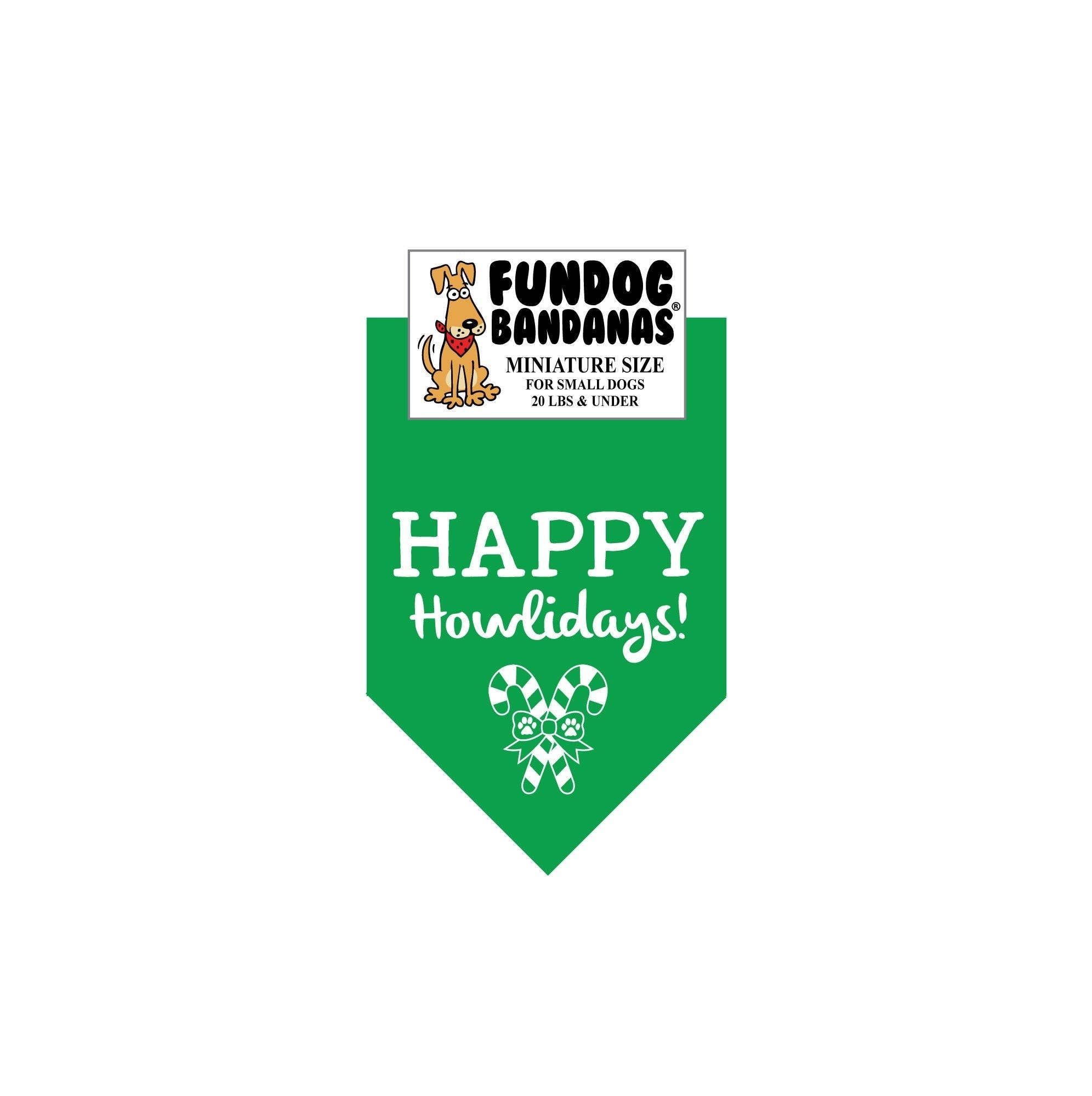 Happy Howlidays Dog Bandanas