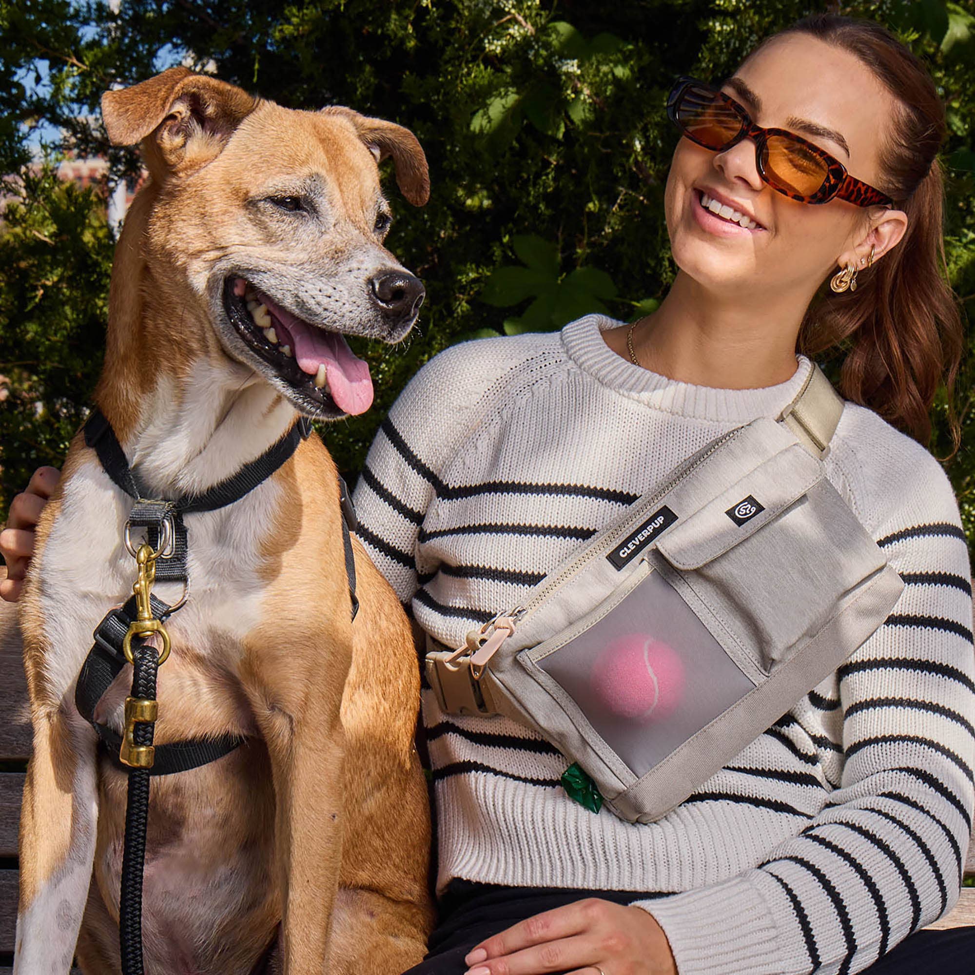 Dog Walk & Train Sling Bag (with squeaker)