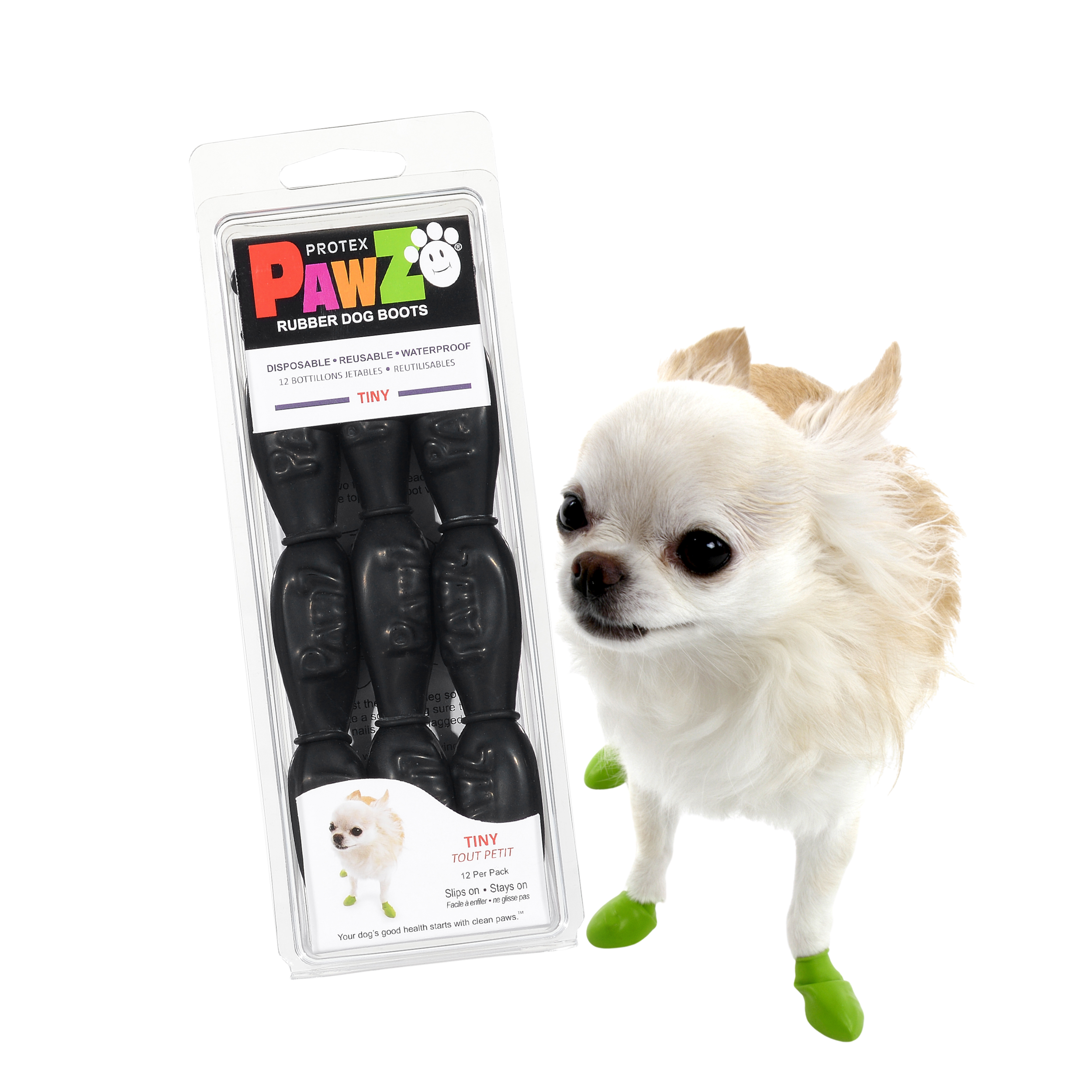 PawZ Rubber Dog Boots, 12 Boots