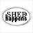 Shed Happens Oval Magnet