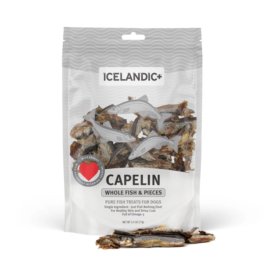 Icelandic Capelin Whole Fish & Pieces Dog Treat