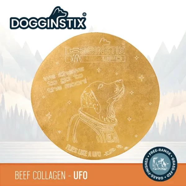 Beef Collagen UFO Dog Chew - Flying Disc Edible Treat