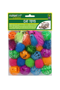 Cat Value Pack Toys 24pc - Multipet