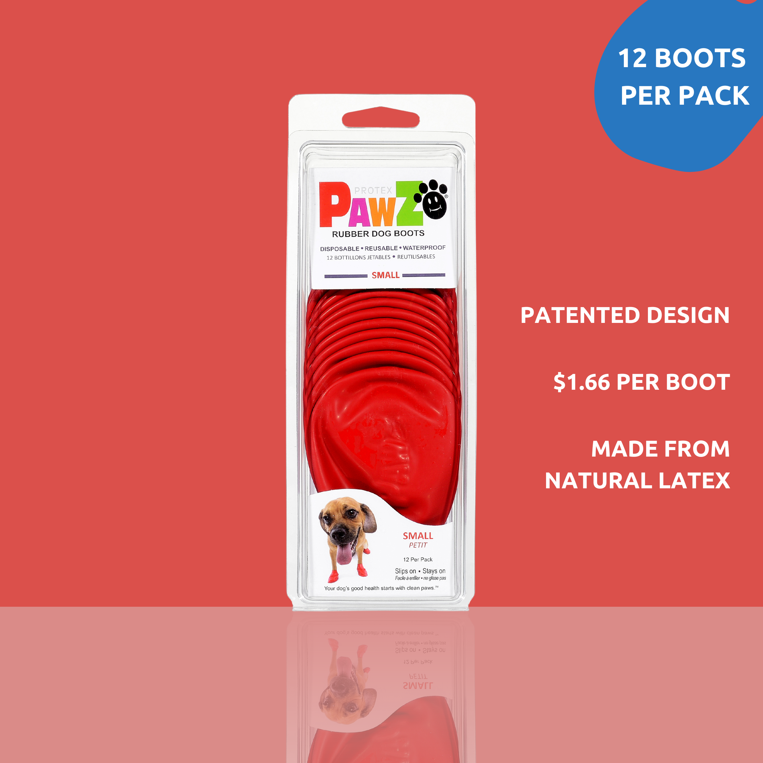 PawZ Rubber Dog Boots, 12 Boots