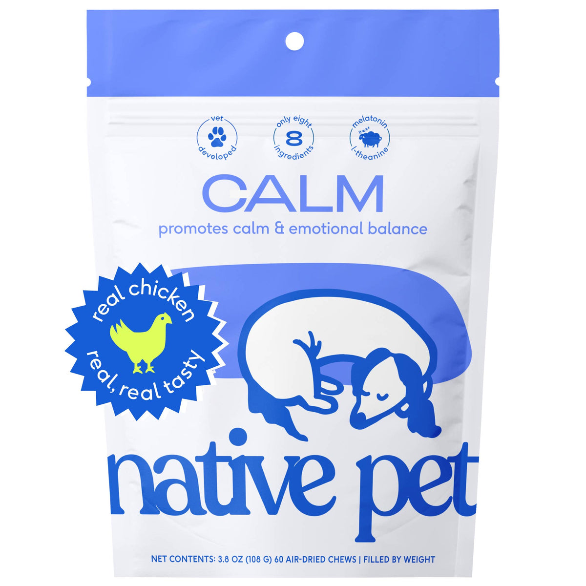 Native PetCalm Chews Anxiety & Calming Supplement for Dogs
