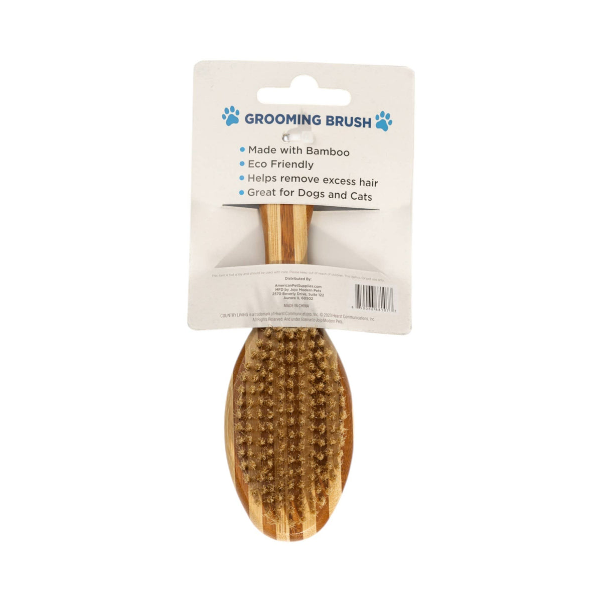 Country Living Dual Sided Eco-Friendly Bamboo Dog Brush