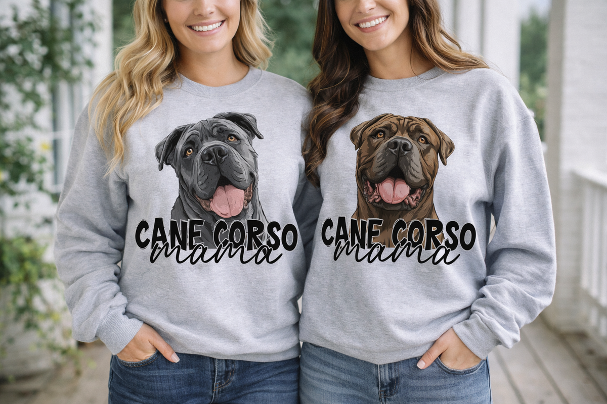 Cane Corso Mama Sweatshirt (Black Corso)