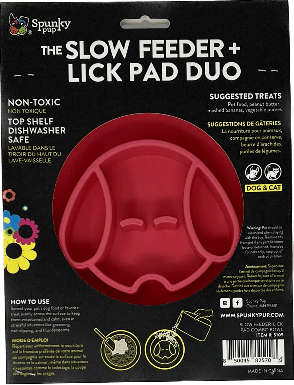Lick Pad + Slow Feeder DUO, Bowl