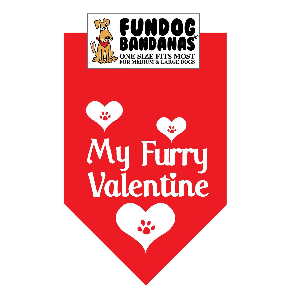 My Furry Valentine Cotton Bandana