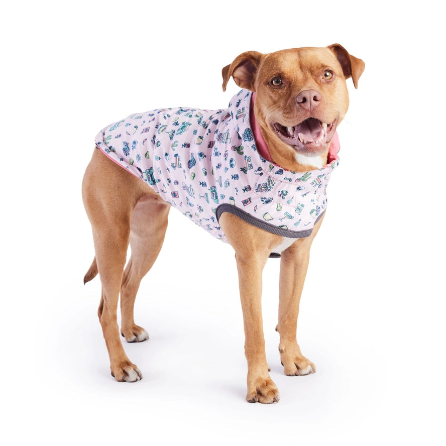 GF Pet Reversible Elasto-Fit Raincoat - Pink