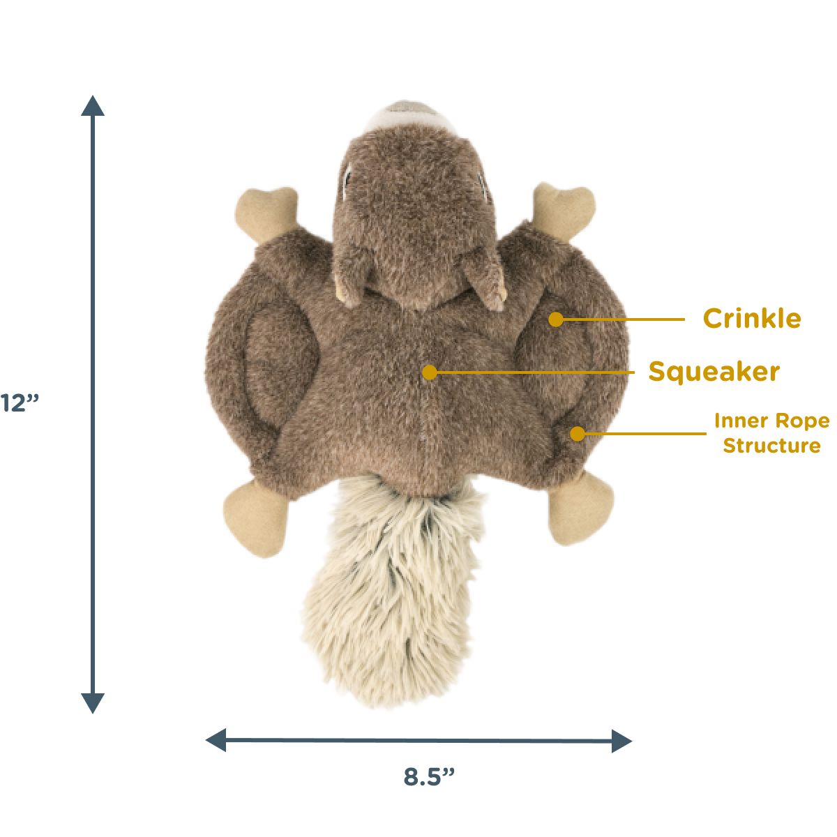 Flying Squirrel Dog Toy - Tall Tails