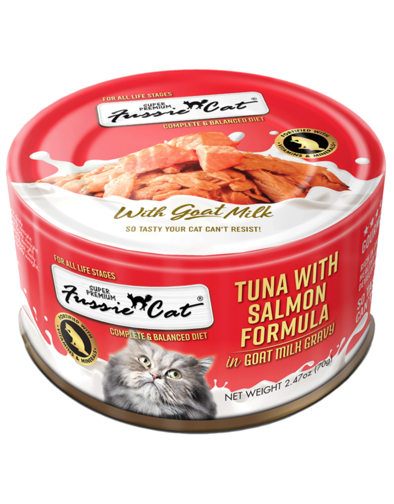 Fussie Cat in Goat Milk Gravy | Premium Tuna with Salmon 2.47 oz
