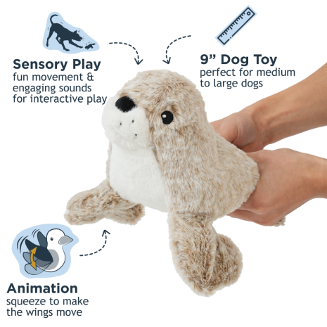 Animated Seal Dog Toy