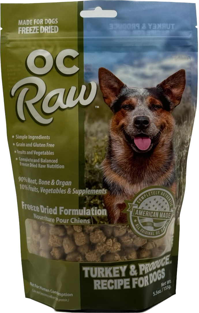 TURKEY & PRODUCE ~  FREEZE DRIED MEATY ROX