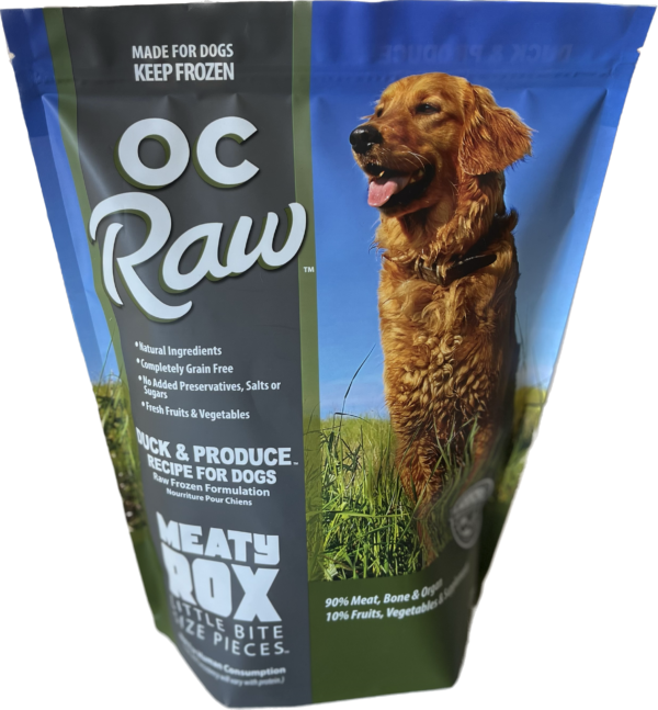 OC Raw Duck & Produce Meaty Rox Frozen