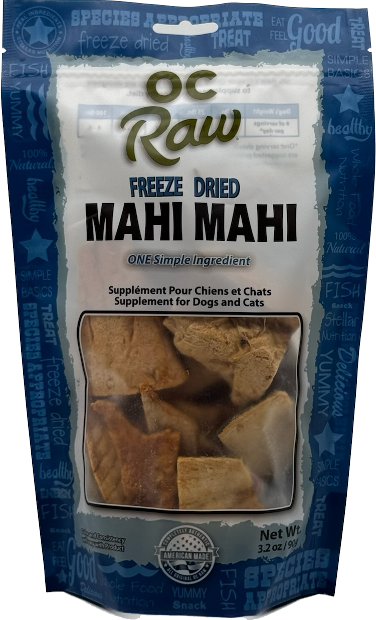 OC Raw Freeze Dried Mahi Mahi Treats