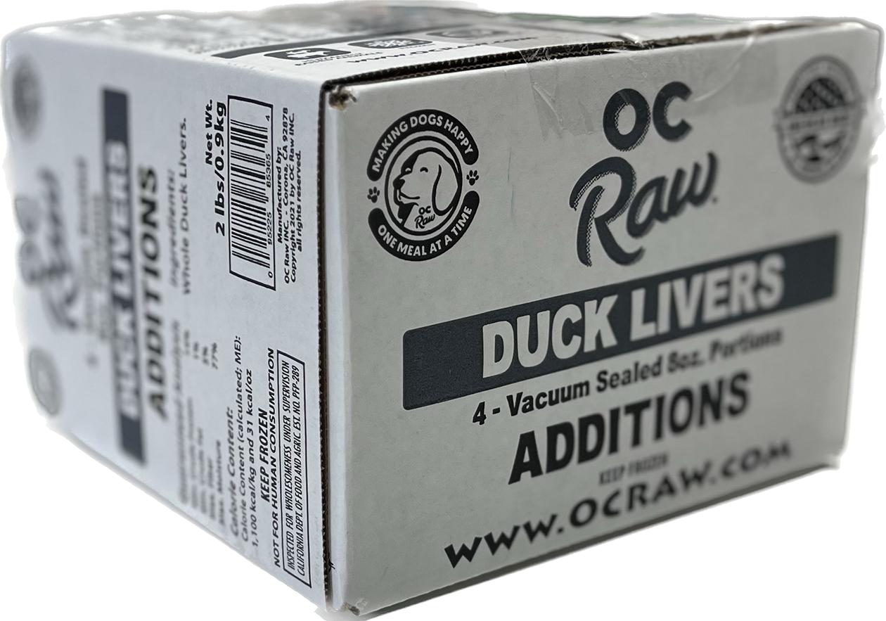 OC Raw Dog Treat Frozen Duck Liver 2#