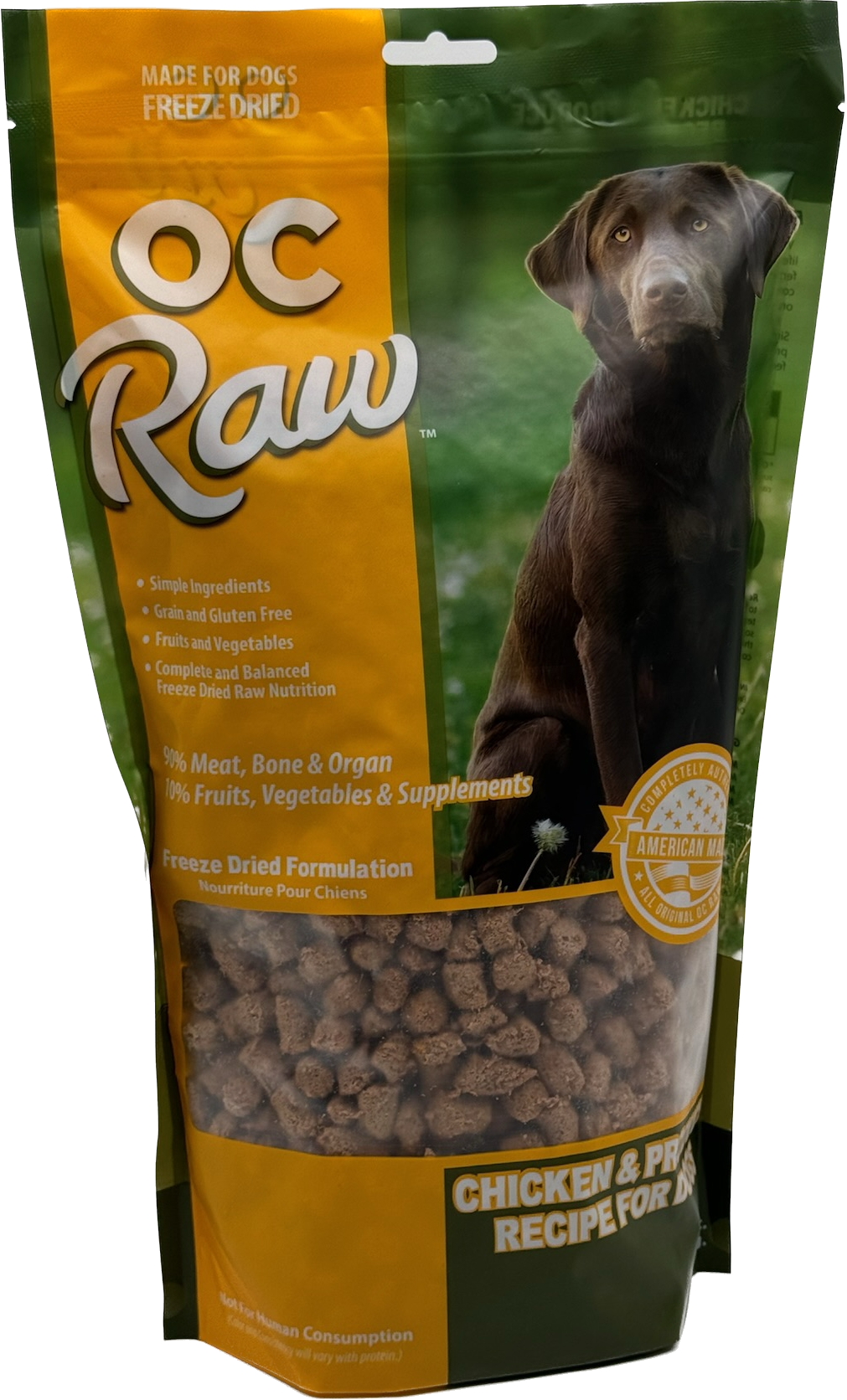 OC Raw CHICKEN & PRODUCE ~ Freeze Dried Meaty Rox