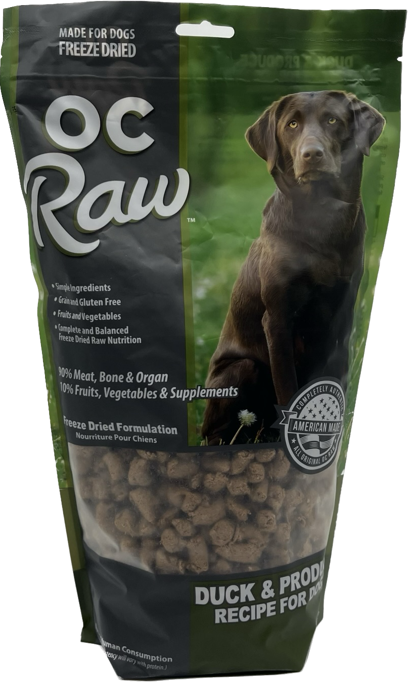 DUCK & PRODUCE ~  Freeze Dried Meaty Rox