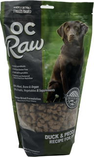 DUCK & PRODUCE ~  Freeze Dried Meaty Rox