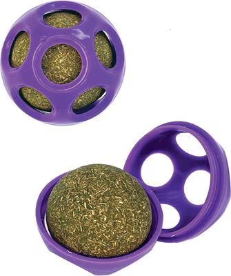 KONG Blissy Mesh Ball Cat Toy with Catnip, Purple