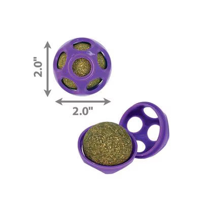 KONG Blissy Mesh Ball Cat Toy with Catnip, Purple