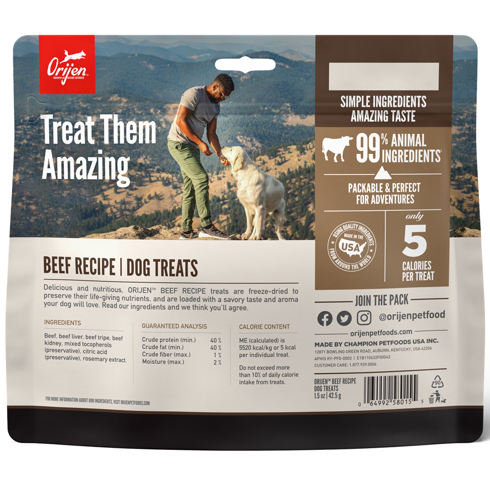ORIJEN FREEZE-DRIED BEEF RECIPE DOG TREATS