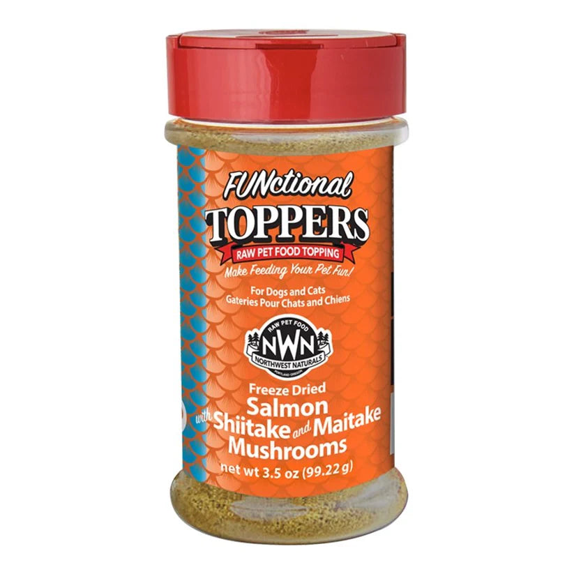 Northwest Naturals Freeze Dried Dog & Cat Meal Topper - Salmon with Shiitake & Maitake Mushrooms