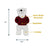 Tall Tails Plaid Polar Bear with Squeaker