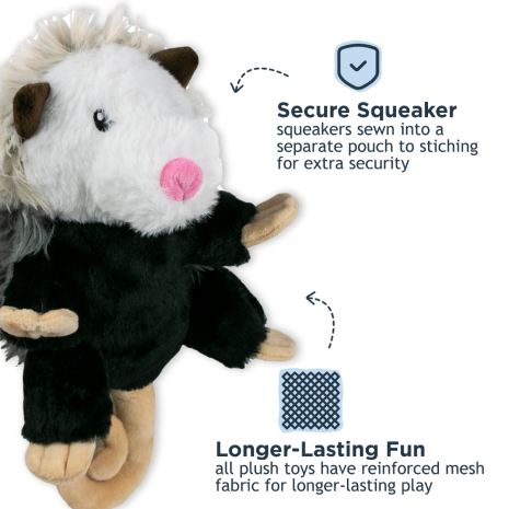 Possum Rope Body Dog Toy