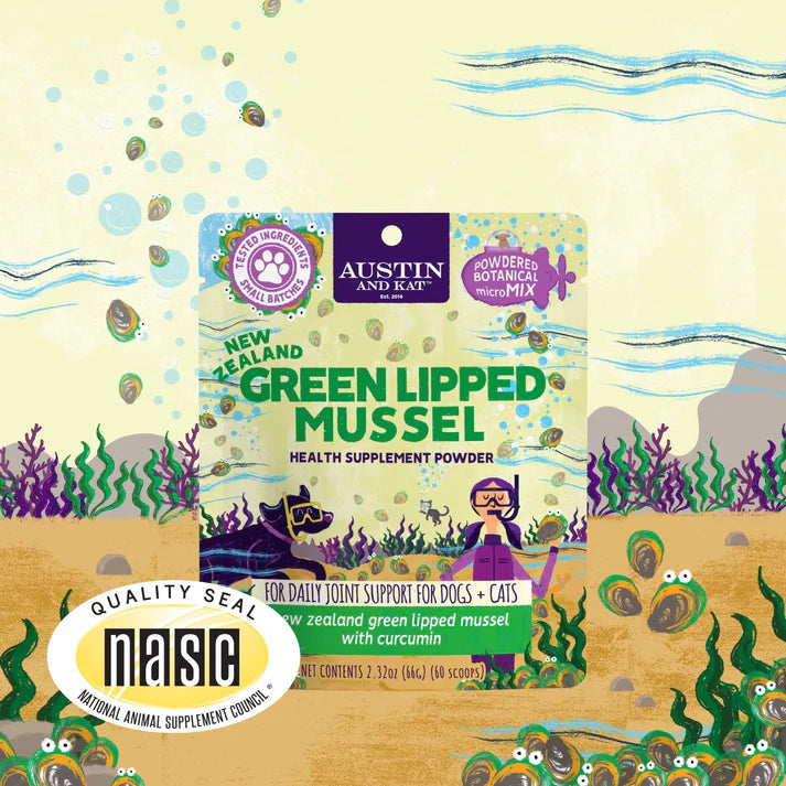 Austin & Kat New Zealand Green Lipper Mussel Supplement Powder