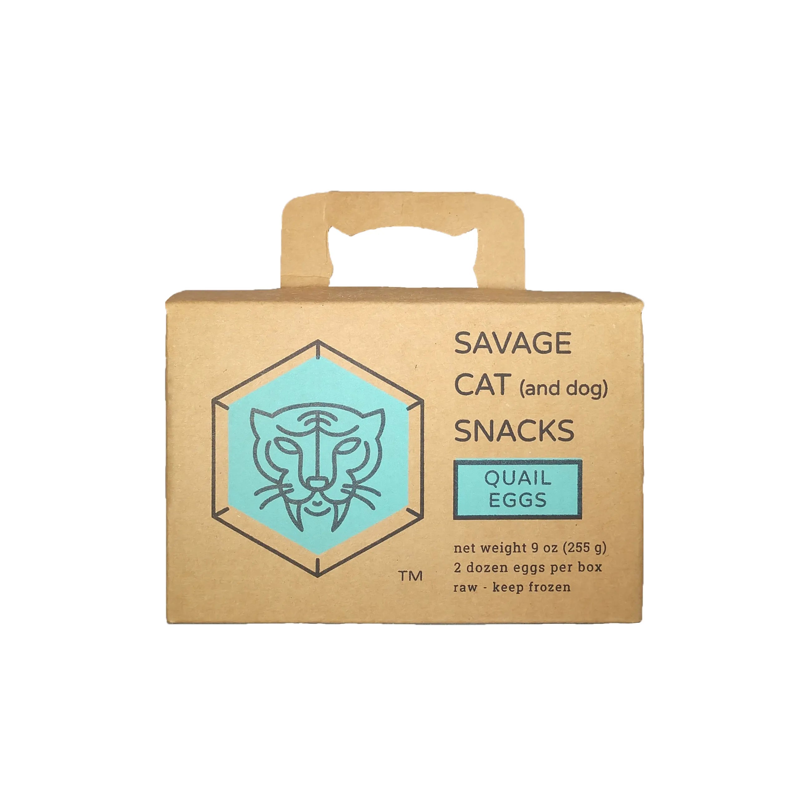 Savage Cat Raw Quail Eggs 24ct (Frozen)