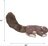 HuggleHounds Big Feller Durable Plush Squirrel Squeaky Dog Toy