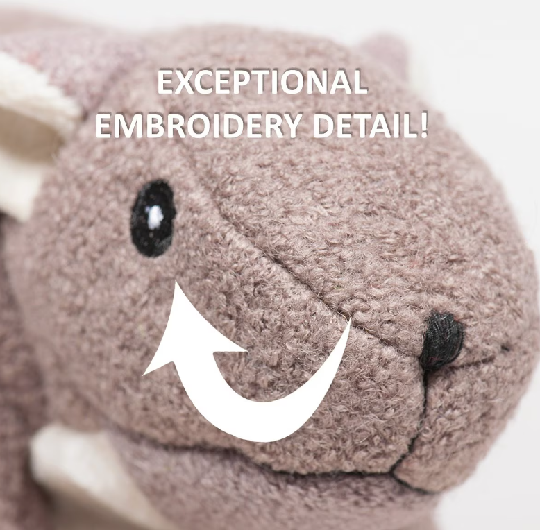 HuggleHounds Big Feller Durable Plush Squirrel Squeaky Dog Toy